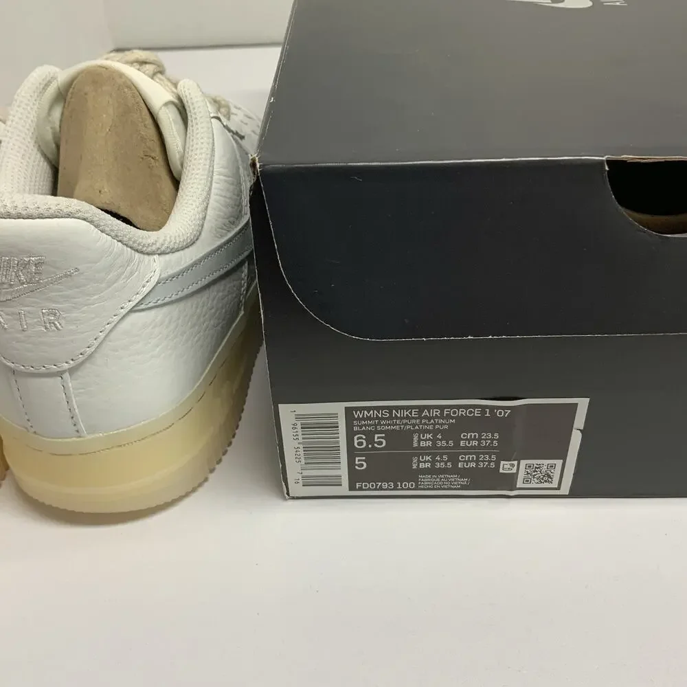 Nike Air Force 1 Low Starry Night FD0793 100 Size 6.5 Women White Cream Beige